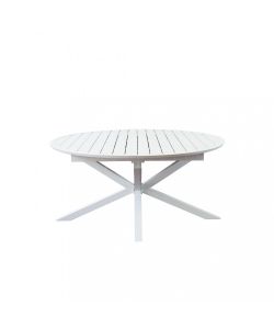 Cosma Tavolo Rotondo Camelot Allungabile 150/200 cm Bianco Alluminio