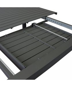 Cosma Tavolo Estensibile 100/150 x 150 cm Antracite Alluminio