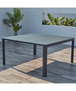 Cosma Tavolo Estensibile 100/150 x 150 cm Antracite Alluminio