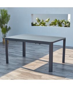 Cosma Tavolo Estensibile 100/150 x 150 cm Antracite Alluminio