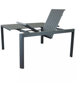 Cosma Tavolo Estensibile 100/150 x 150 cm Antracite Alluminio