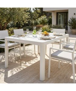 Cosma Tavolo Estensibile Rettangolare Bianco 100/150 cm Alluminio