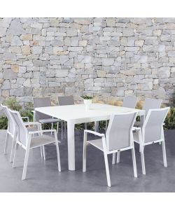 Cosma Tavolo Estensibile Rettangolare Bianco 100/150 cm Alluminio