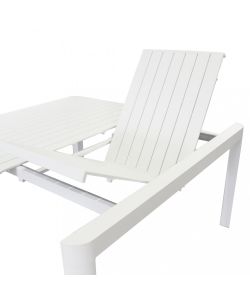 Cosma Tavolo Estensibile Rettangolare Bianco 100/150 cm Alluminio