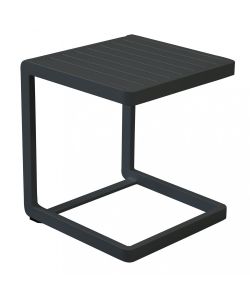Cosma Tavolino da Giardino Quadrato 40x40x45 cm Antracite in Alluminio