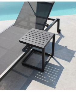 Cosma Tavolino da Giardino Quadrato 40x40x45 cm Antracite in Alluminio