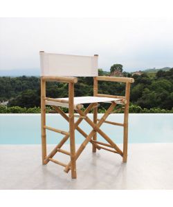 Cosma Regista Mojito Bianco in Bamboo 60x44x88 cm Pieghevole