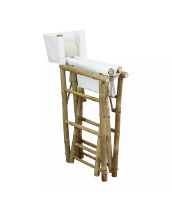 Cosma Regista Mojito Bianco in Bamboo 60x44x88 cm Pieghevole