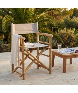 Cosma Sedia Regista in Bamboo Marrone 58x44x88 cm Design Rettangolare