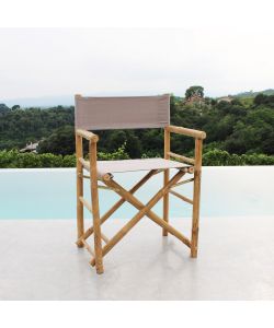 Cosma Sedia Regista in Bamboo Marrone 58x44x88 cm Design Rettangolare
