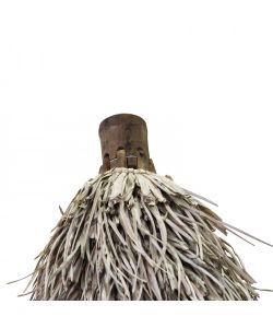 Cosma Ombrellone da Giardino Tondo 250 cm Marrone in Bamboo