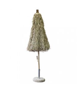 Cosma Ombrellone da Giardino Tondo 250 cm Marrone in Bamboo
