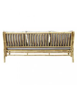 Cosma Divano Bronx in Bamboo 190x74x80 cm Marrone con Cuscino