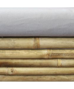 Cosma Poltrona Bronx in Bamboo Marrone 70x70x80 cm con Cuscino