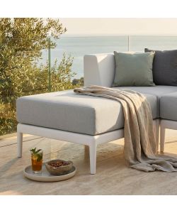 Cosma Seduta per Salotto da Giardino con Cuscino Bianco 69x70x42 cm