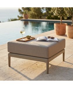 Cosma Seduta Salotto da Giardino con Cuscino Tortora 69x70x42 cm