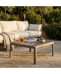 Cosma Tavolino da Giardino Quadrato Taupe 70x70x32 cm Polipropilene