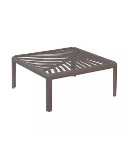 Cosma Tavolino da Giardino Quadrato Taupe 70x70x32 cm Polipropilene