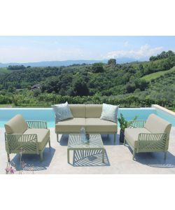 Cosma Tavolino da Giardino Quadrato Verde 70x70x32 cm in Polipropilene