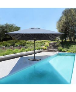 Cosma Ombrellone da Giardino 5x5 mt Antracite Palo Centrale Moderno