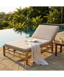 Cosma Letto da giardino Affinity grigio chiaro 210x150x33/36 cm con cuscini