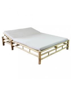 Cosma Letto da giardino Affinity grigio chiaro 210x150x33/36 cm con cuscini