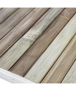 Cosma Tavolo da Giardino Rettangolare in Legno Naturale 90x45x45 cm