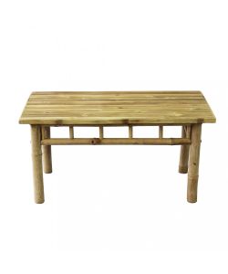 Cosma Tavolo da Giardino Rettangolare in Legno Naturale 90x45x45 cm
