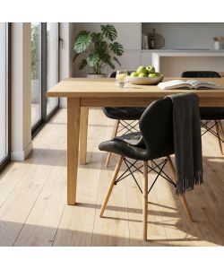 Cosma Sedia Annapolis Nera in PU - Moderno 49x41x71 cm senza braccioli