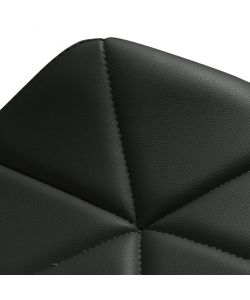 Cosma Sedia Annapolis Nera in PU - Moderno 49x41x71 cm senza braccioli