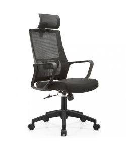 Cosma Poltrona Tess da Ufficio Nero 60x62x115-125 cm Stile Moderno Metallo