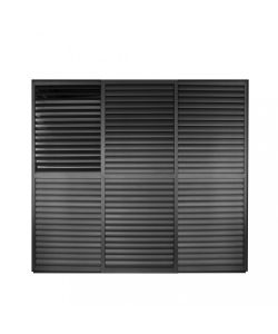 Cosma Laterale Scorrevole Lamellette Antracite 3m per Pergola Bioclimatica
