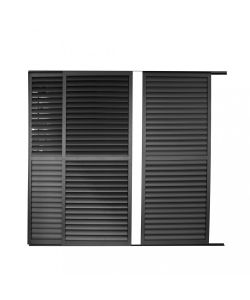 Cosma Laterale Scorrevole Lamellette Antracite 3m per Pergola Bioclimatica