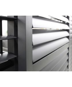Cosma Laterale Scorrevole Lamellette Antracite 3m per Pergola Bioclimatica