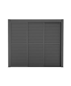 Cosma Laterale Scorrevole Lamellette Antracite 3m per Pergola Bioclimatica