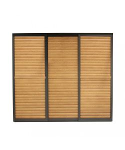 Cosma Laterale Scorrevole per Pergola Bioclimatica 270x238 cm Marrone