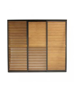 Cosma Laterale Scorrevole per Pergola Bioclimatica 270x238 cm Marrone