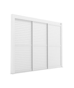 Cosma Laterale Scorrevole Bianco per Pergola Bioclimatica 370x238 cm