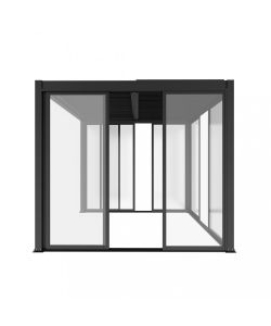 Cosma Laterale Scorrevole con Vetro Antracite per Pergola 3 m