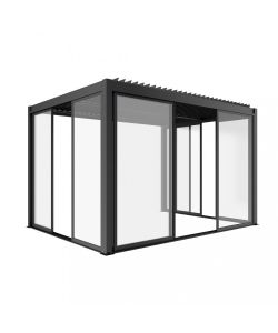 Cosma Laterale Scorrevole con Vetro Antracite per Pergola 3 m