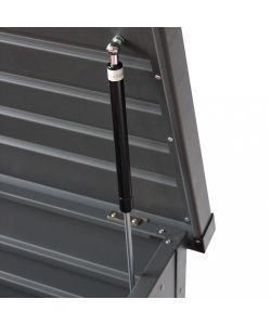 Cosma Baule da Esterno Antracite 130x61x63 cm in Alluminio - New Jersey