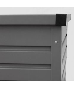 Cosma Baule da Esterno Antracite 130x61x63 cm in Alluminio - New Jersey