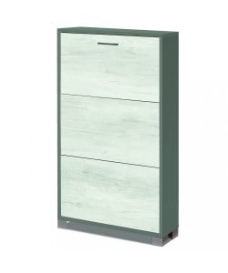 Cosma Scarpiera 3 Ante Bianco 70x18x115 cm in Quercia MDF
