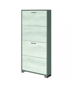 Cosma Scarpiera 4 Ante Bianco 70x18x154 cm in Quercia MDF