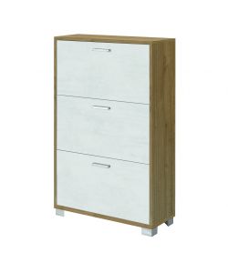 Cosma Scarpiera 3 Ante Bianco 70x29x118 cm in MDF per Casa