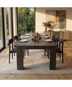 Cosma Tavolo Consolle Allungabile Antracite 45/300 x 90 cm Design Moderno