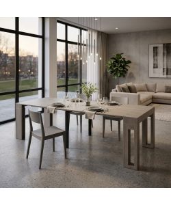 Cosma Tavolo Consolle Allungabile Taupe 45/300 x 90 cm Design Moderno