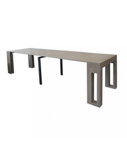 Cosma Tavolo Consolle Allungabile Taupe 45/300 x 90 cm Design Moderno