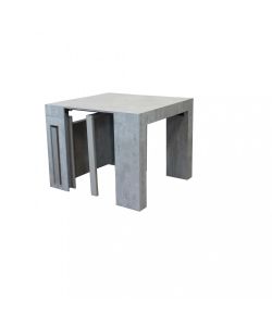 Cosma Tavolo Consolle Allungabile Grigio Effetto Cemento 45/300 x 90 cm