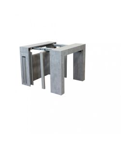 Cosma Tavolo Consolle Allungabile Grigio Effetto Cemento 45/300 x 90 cm